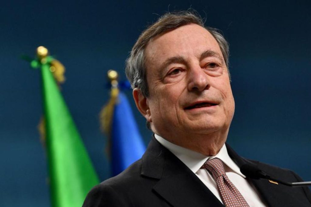 L'ex presidente della Bce Mario Draghi