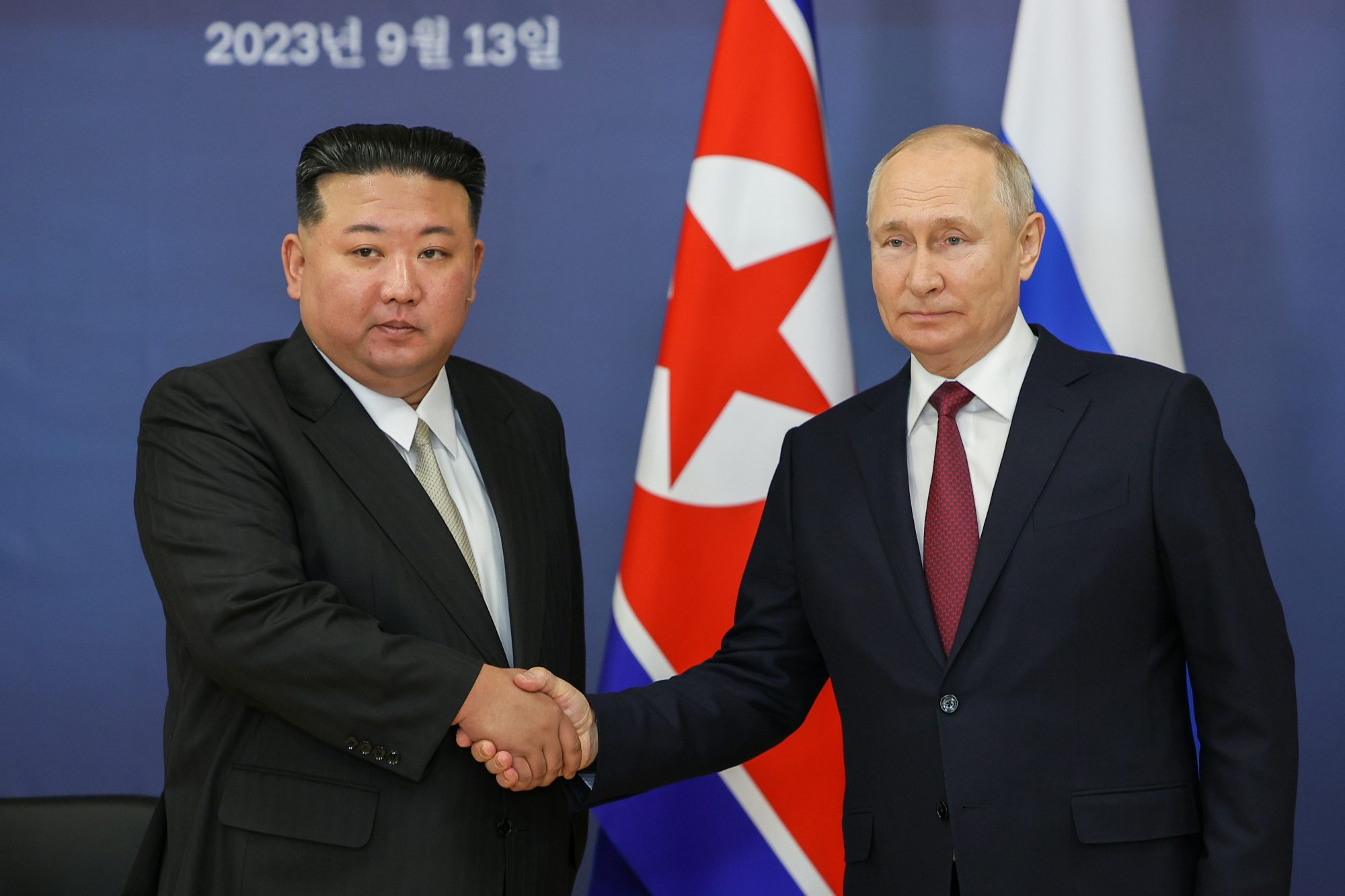 Incontro Tra Il Presidente Russo Vladimir Putin e Kim Jong un, Presidente Della Corea Del Nord