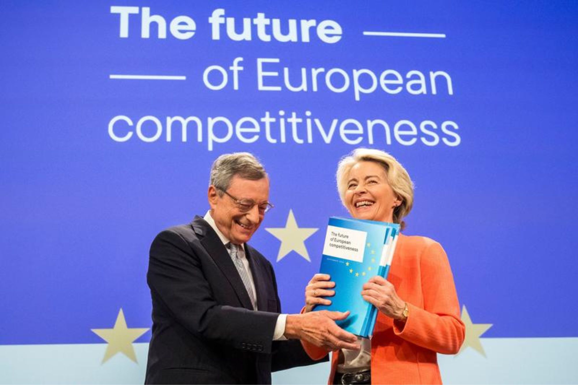Mario Draghi E Ursula Von Der Leyen