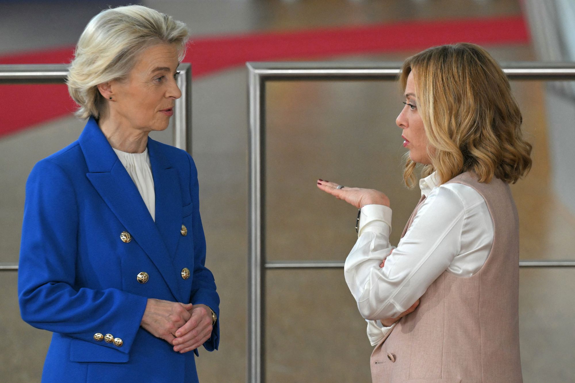 Von Der Leyen e Giorgia Meloni