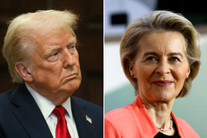 Donald Trump Ursula Von Der Leyen Afp