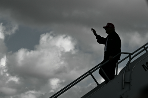 Trump Scaletta Aereo Afp