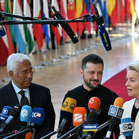 Costa Antonio Zelensky Volodymyr Vonderleyen Ursula Consiglio Straordinario