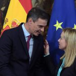 Giorgia Meloni e Pedro Sanchez