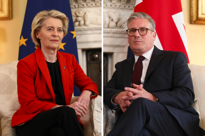 Ursula von der Leyen e Keir Starmer (Alishia Abodunde/Ipa)