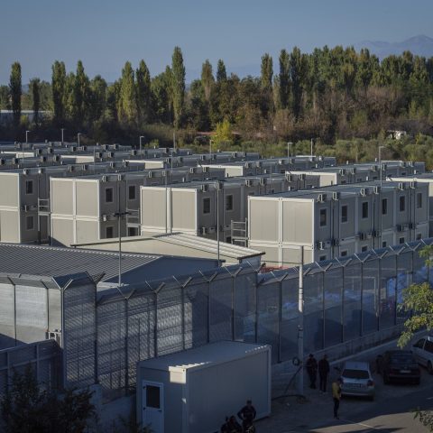 Albania, centro migranti di Gjader (Antonio Sempere/Ipa/Fotogramma)