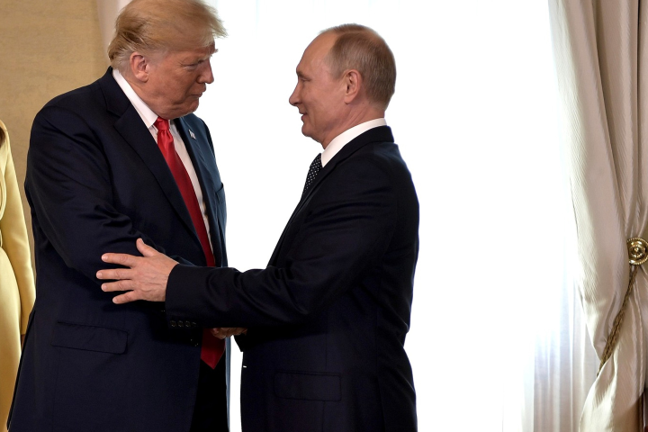 Donald Trump e Vladimir Putin si incontrano nel 2018