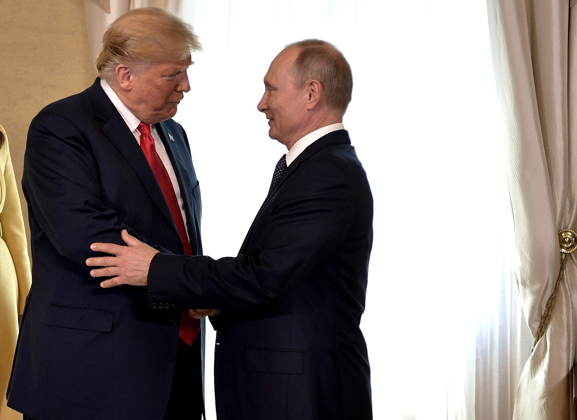 Donald Trump e Vladimir Putin si incontrano nel 2018