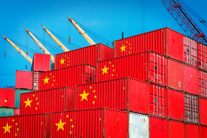 Container cinesi per esportazioni