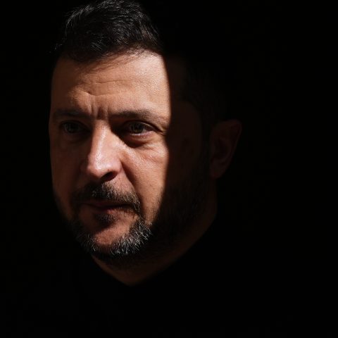 Il presidente ucraino Volodymyr Zelensky (Jordan Pettitt/Ipa)