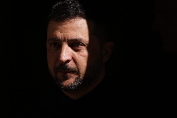 Il presidente ucraino Volodymyr Zelensky (Jordan Pettitt/Ipa)
