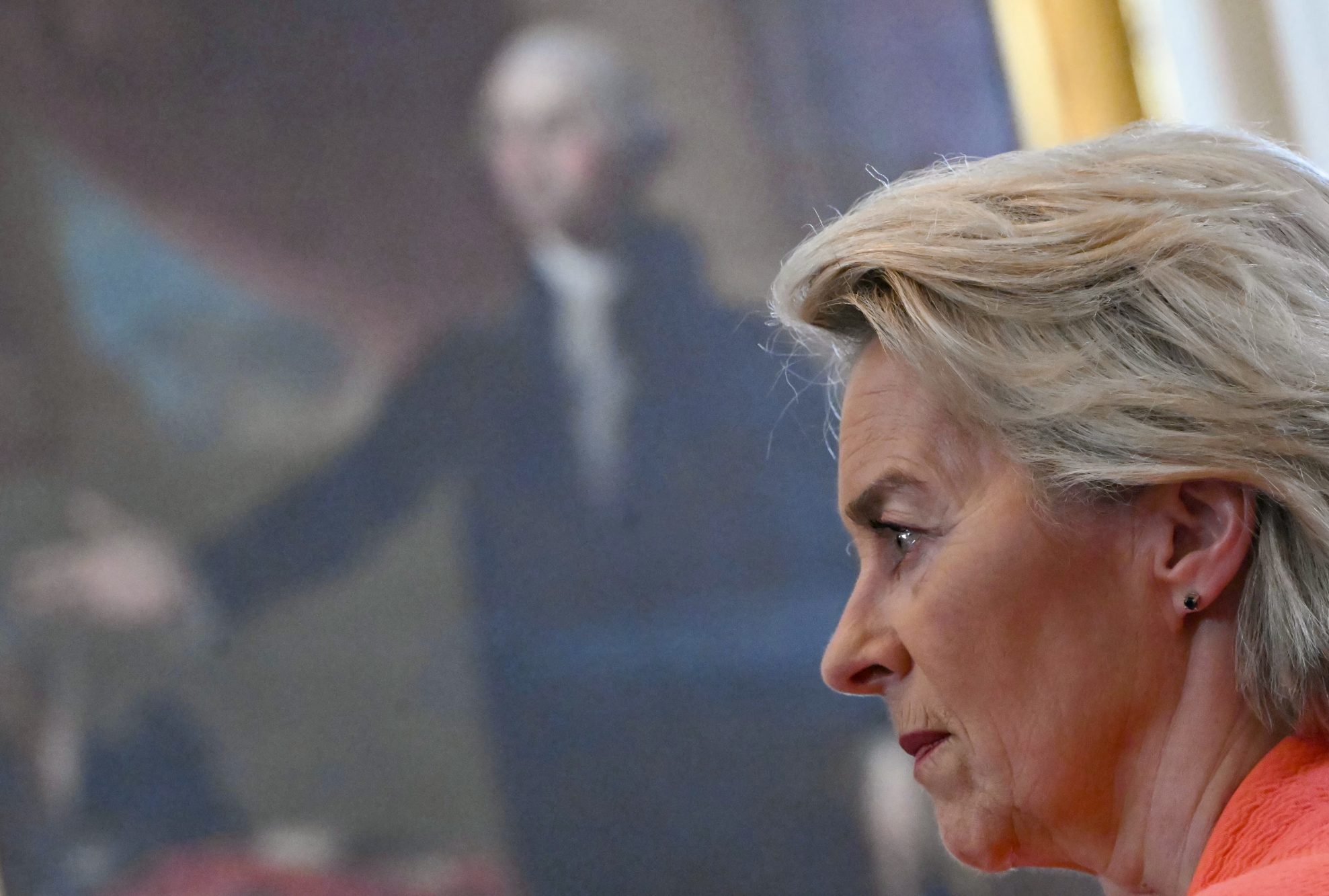 La presidente della Commissione Ue Ursula von der Leyen (Andrew Caballero-Reynold/Afp)