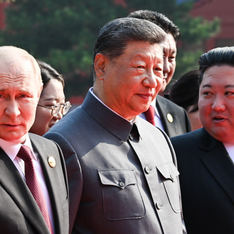 Putin Vladimir Xi Jinping Kim Jong Un Parata Militare Pechino