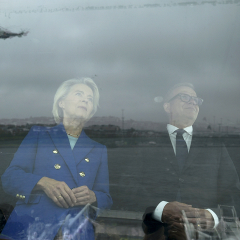 Ursula von der Leyen e Petteri Orpo, premier finlandese