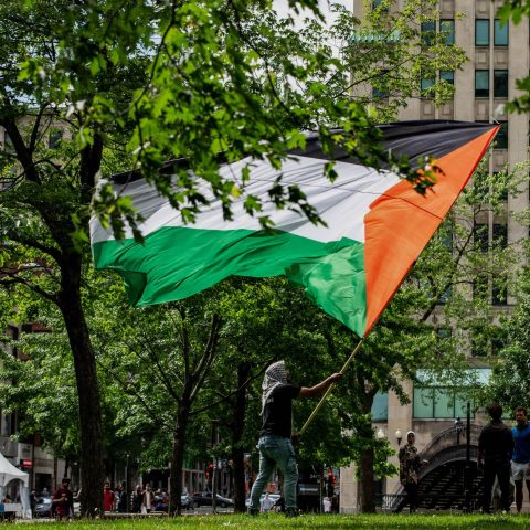 Montreal Bandiera Gaza Ipa Ftg