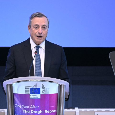 Mario Draghi Rapporto Commissione Ue Afp