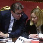 Il ministro dell'Economia Giancarlo Giorgetti e la presidente del Consiglio Giorgia Meloni
