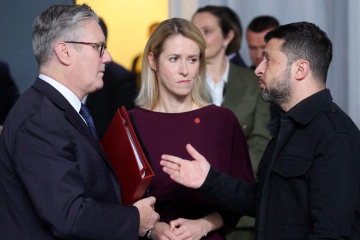 Starmer Kallas Zelensky Afp