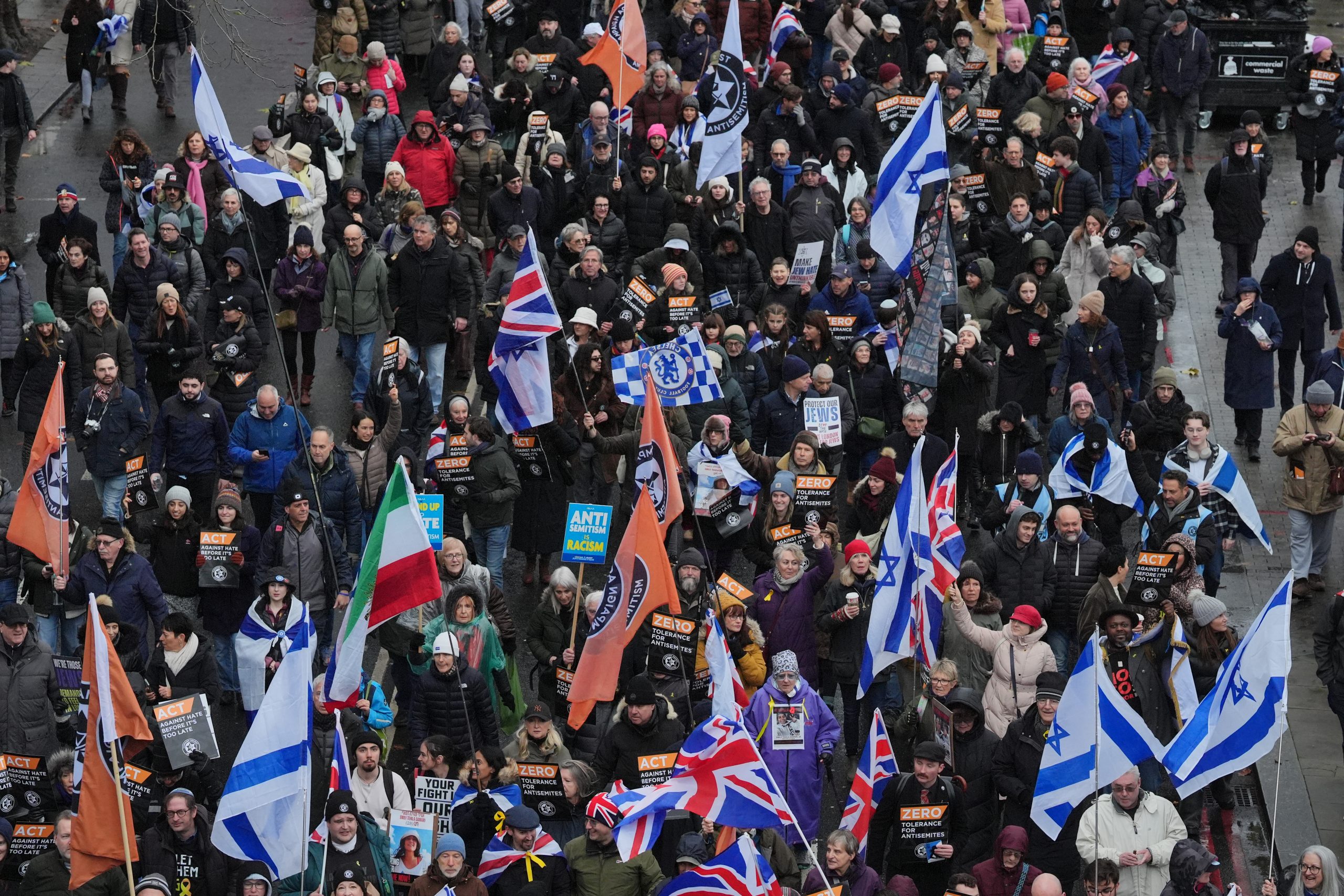 Londra, Marcia Della Campagna Contro L'antisemitismo