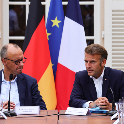 Friedrich Merz ed Emmanuel Macron