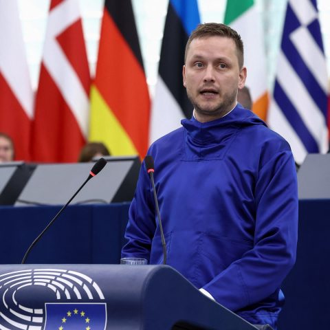 Il primo ministro groenlandese Jens-Frederik Nielsen