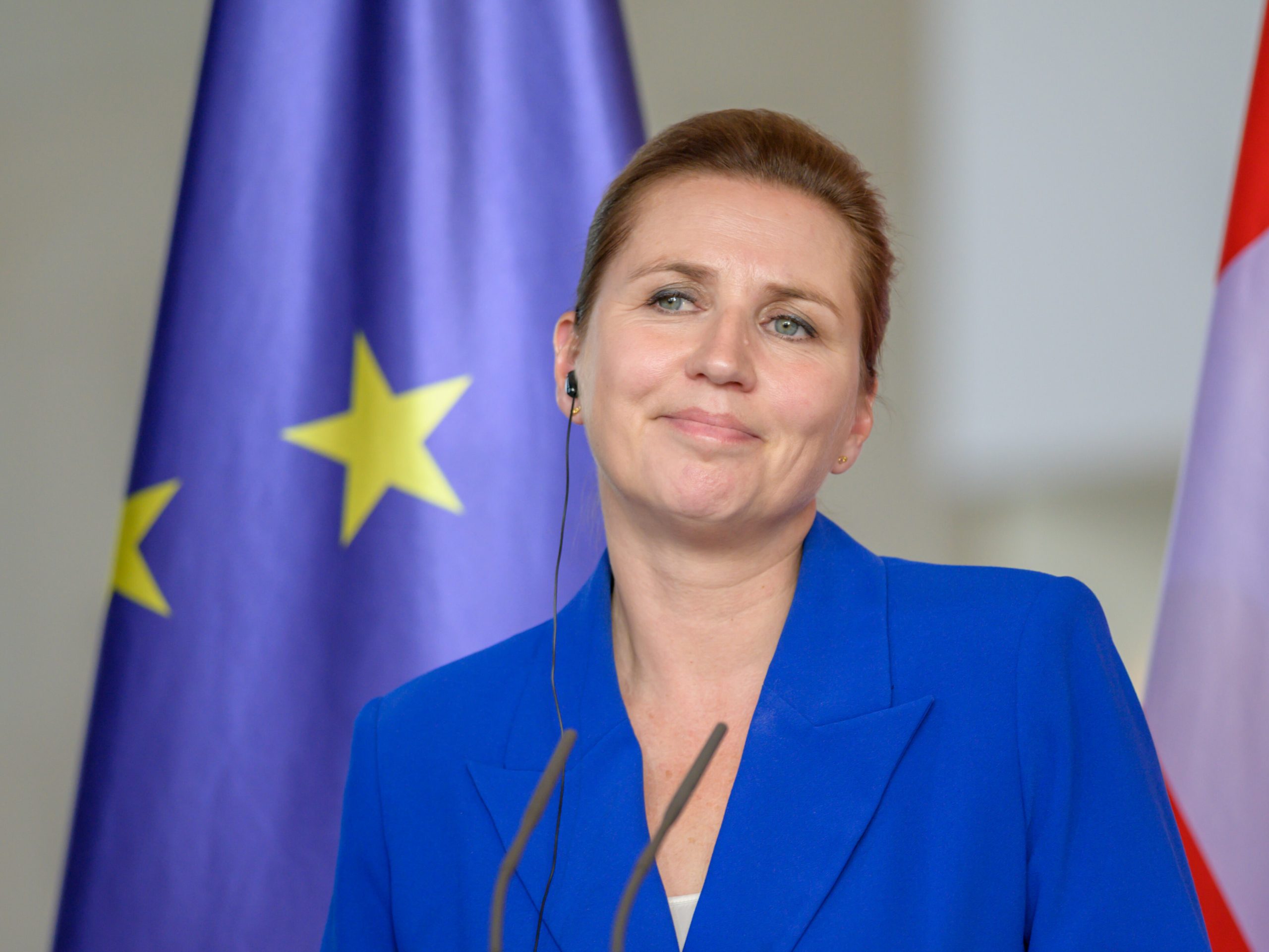 La prima ministra danese Mette Frederiksen (Ipa/Fotogramma)