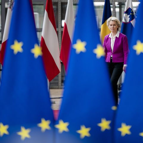 La presidente della Commissione europea Ursula von der Leyen (Ipa)