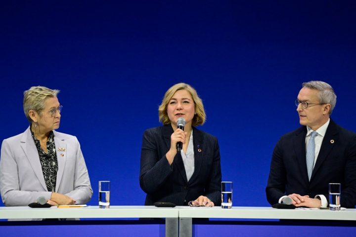 Ministri digitale Francia e Germania con la commissaria Ue Virkkunen al Vertice sulla sovranità digitale europea (Afp)