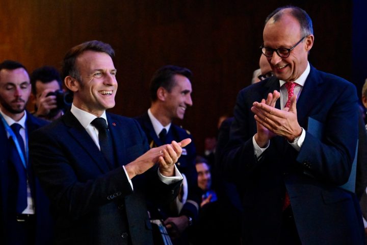 Macron Merz Digital Summit Afp