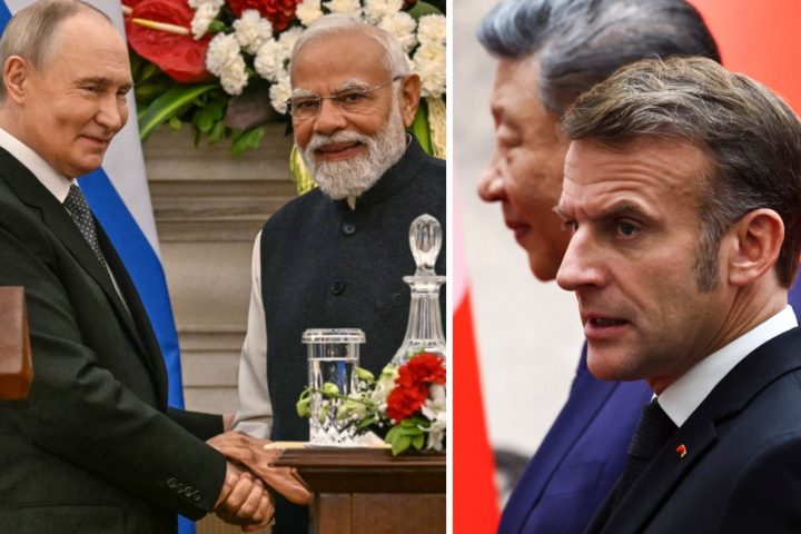 Putin Modi Xi Macron Afp