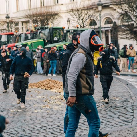 Proteste Agricoltori Belgio Afp