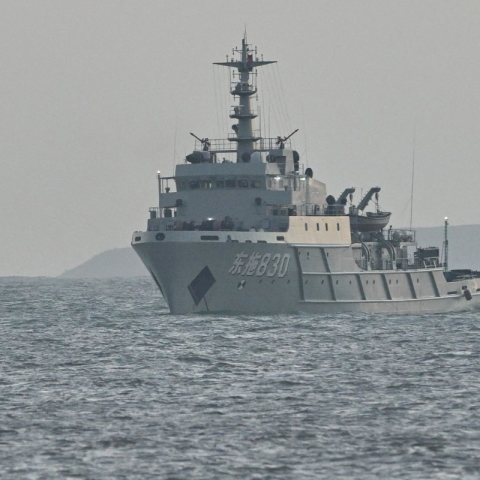 Nave cinese davanti Taiwan