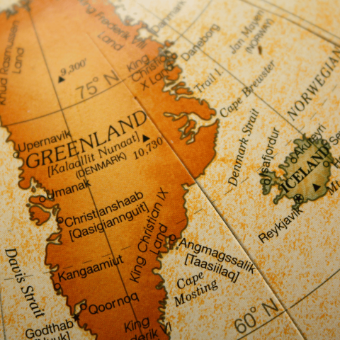 Groenlandia mappa canva