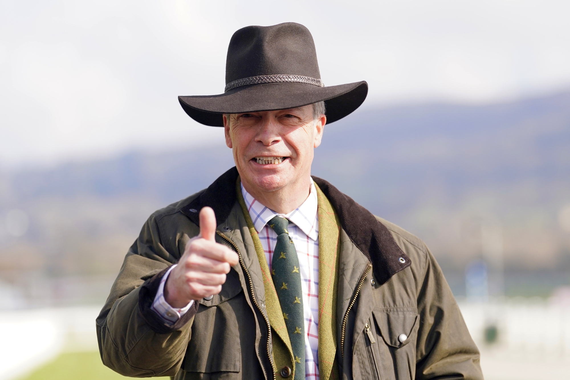 Nigel Farage gesto ok