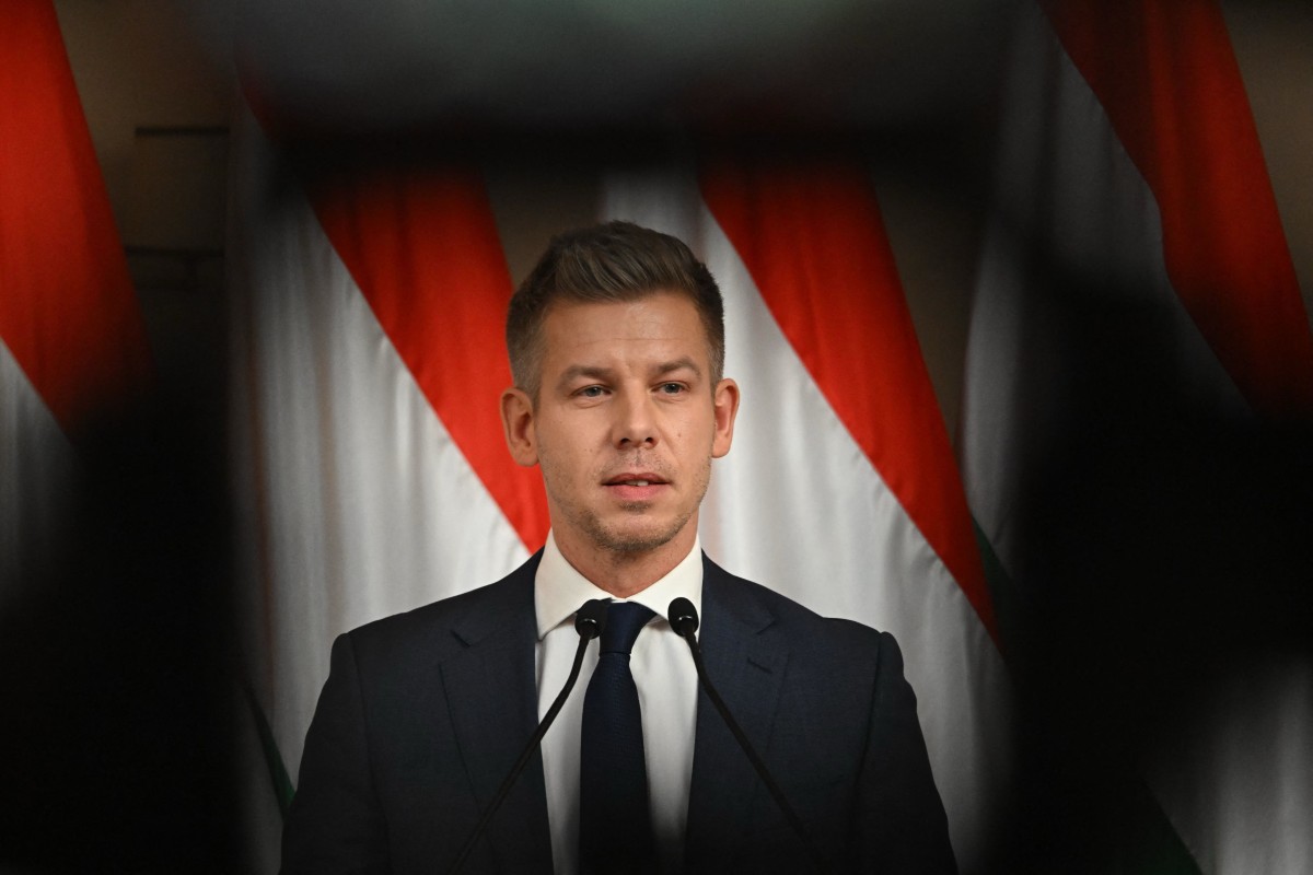 Il leader dell'opposizione ungherese Peter Magyar