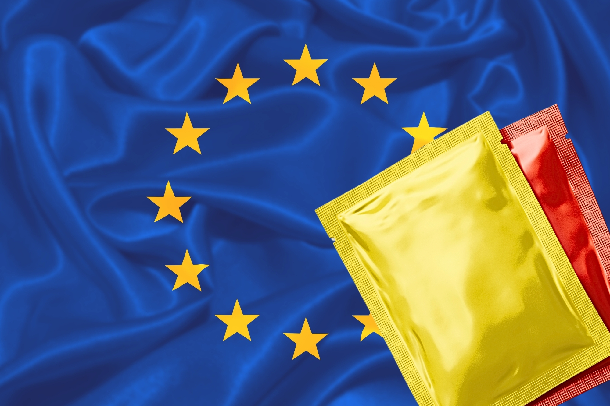 Bustine ketchup mayonese ue canva