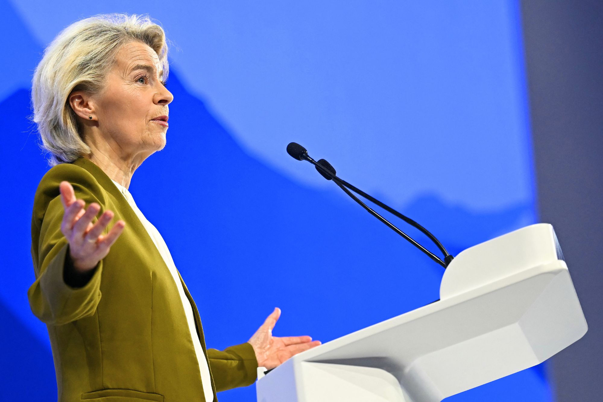 Davos von der leyen afp
