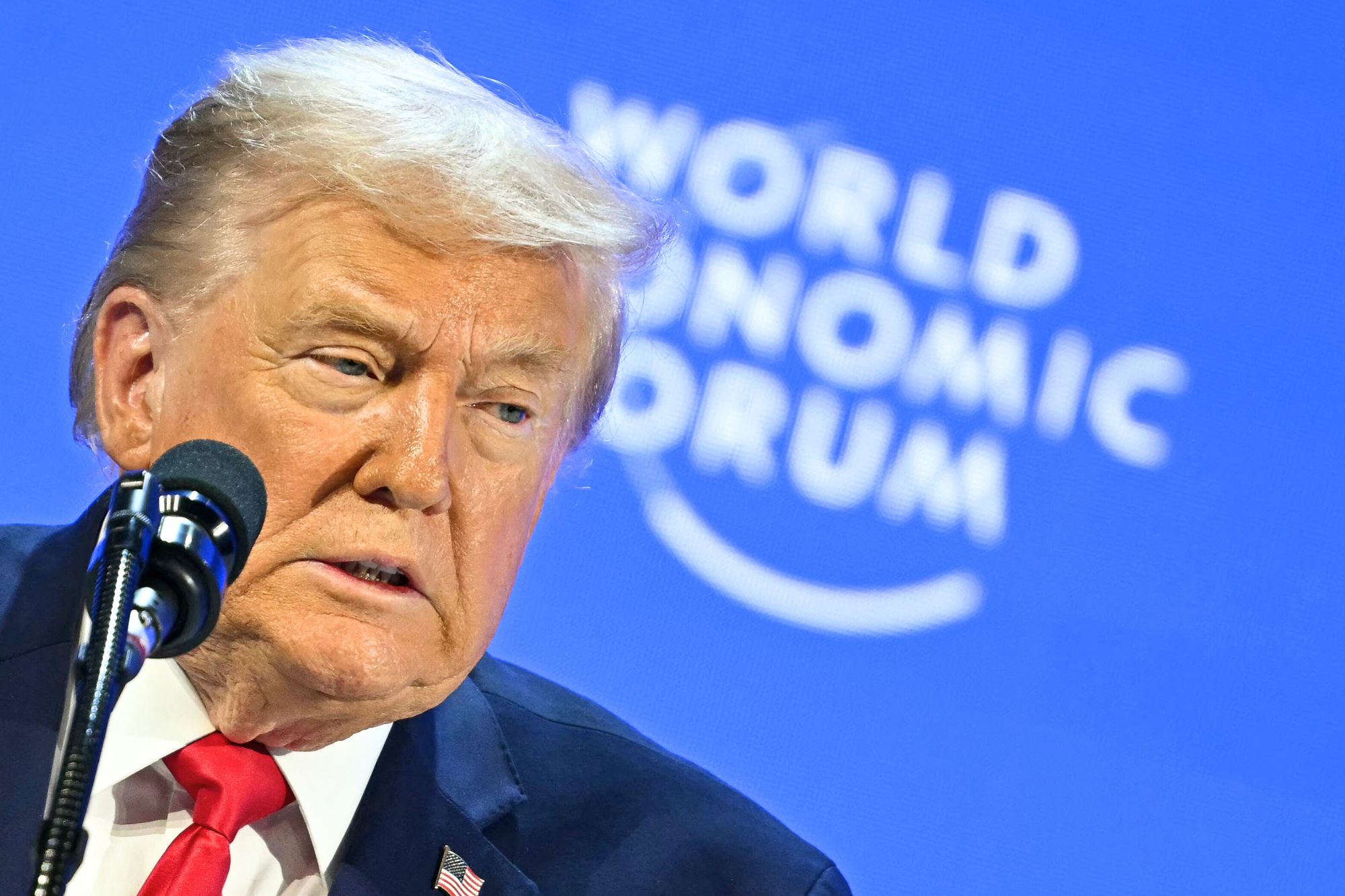 Trump wef discorso afp