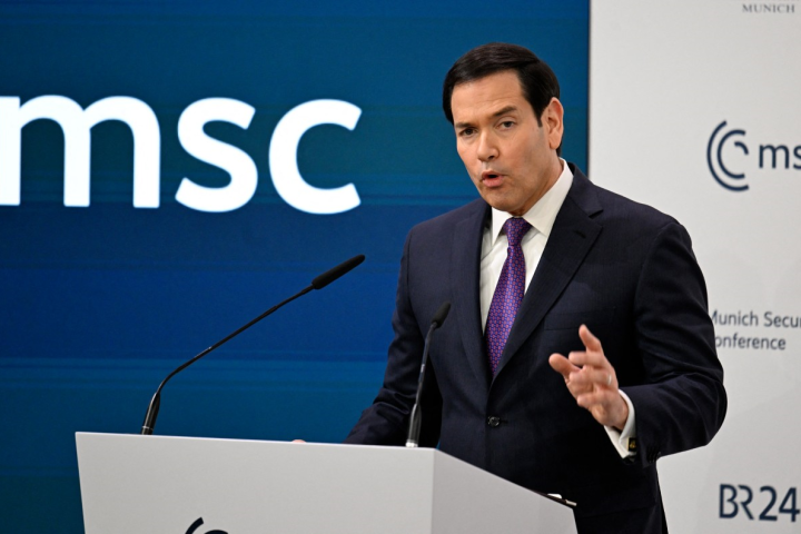 Il segretario Usa Marco Rubio alla Conferenza sulla sicurezza a Monaco