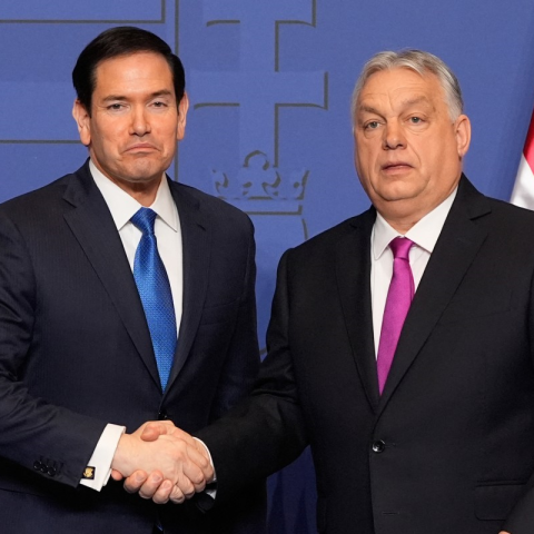 Il segretario di Stato americano Marco Rubio e il primo ministro ungherese Viktor Orbán