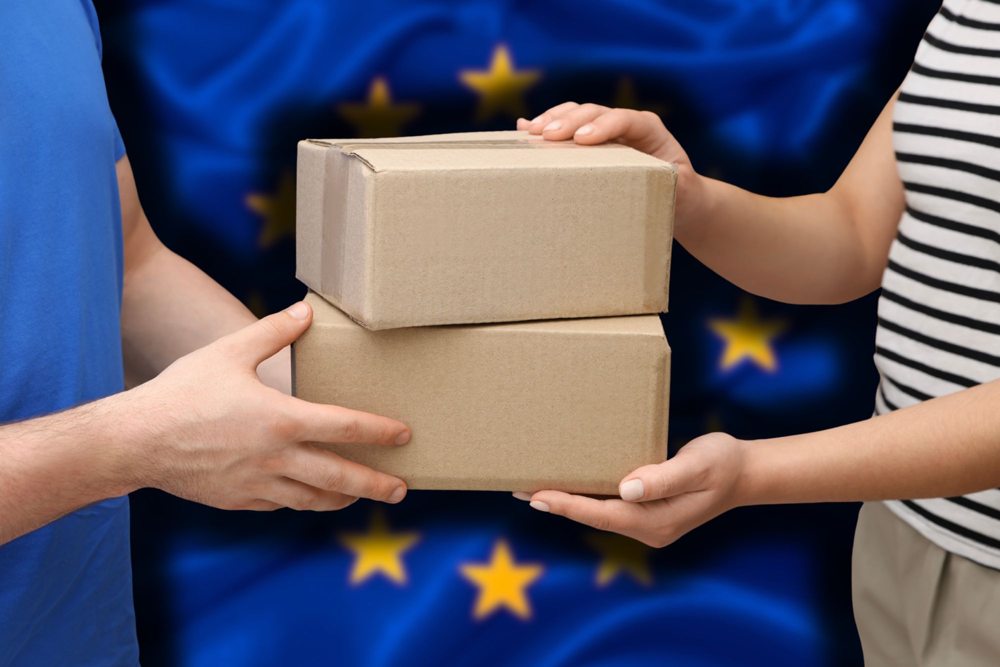 Pacchi dogana europa canva