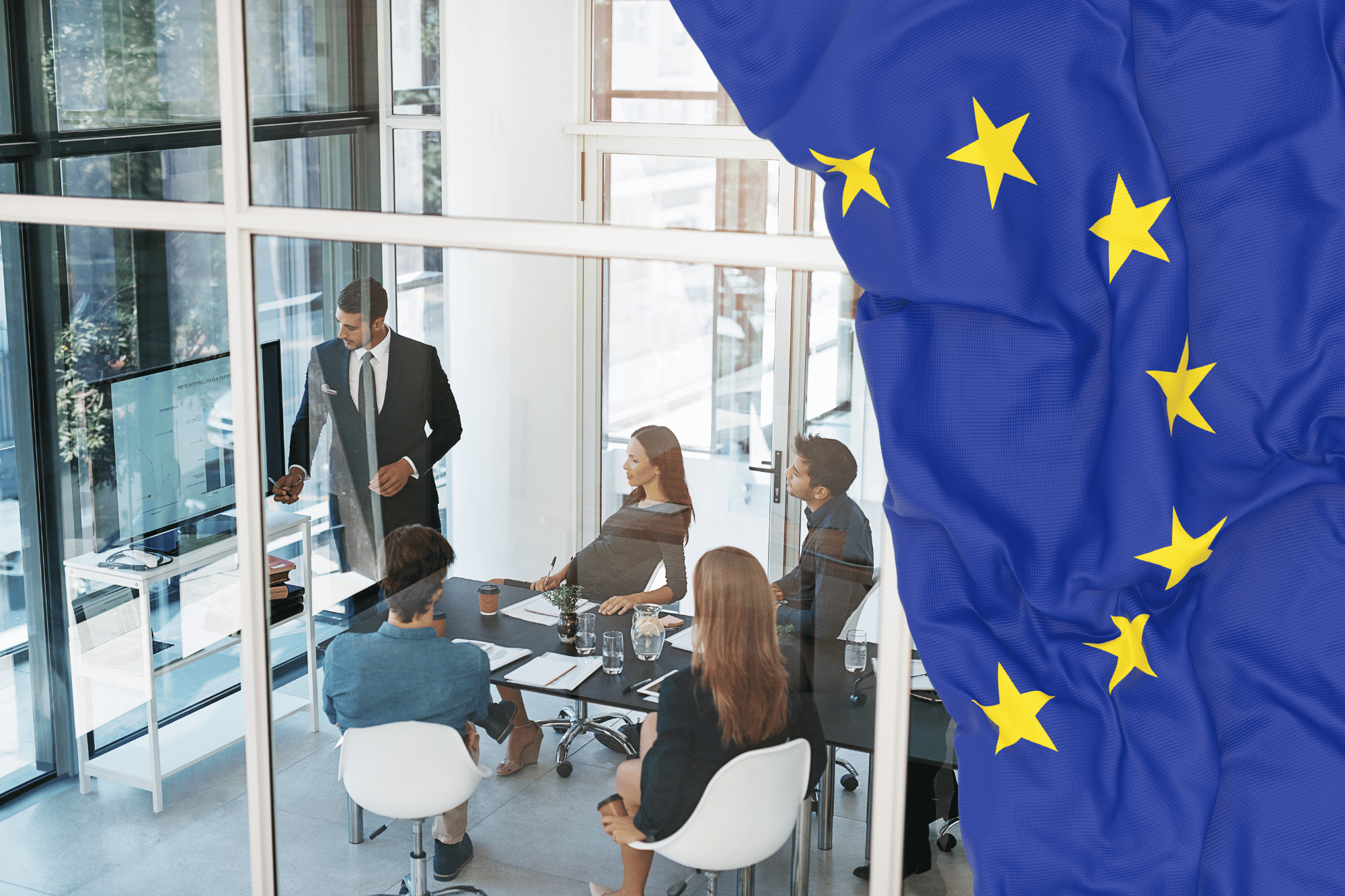 Impresa bandiera unione europea