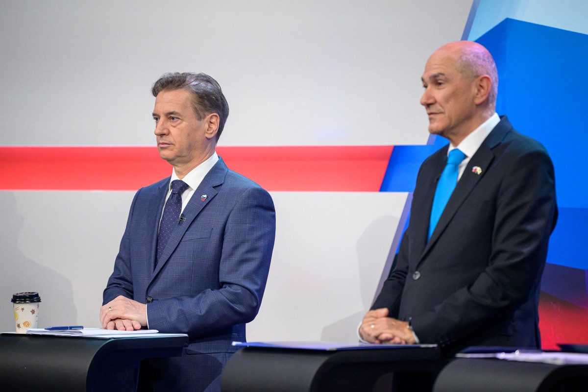 Robert Golob e Janez Janša