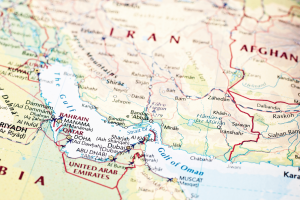 Mappa geografica dello Stretto di Hormuz
