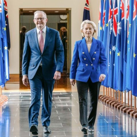 Albanese von der leyen eu australia commissione europea