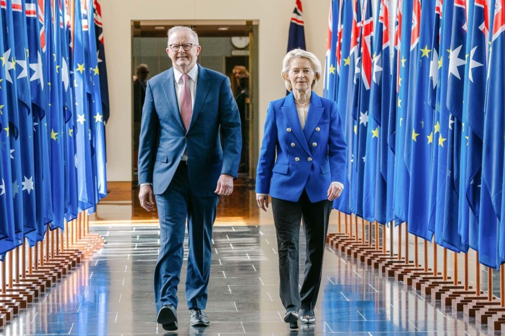 Albanese von der leyen eu australia commissione europea