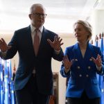 Anthony albanese ursula von der leyen afp