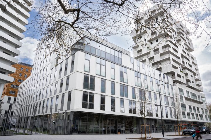 L'edificio destinato ad ospitare la sede dell'Autorità doganale europea a Lille, nel nord della Francia (Afp)