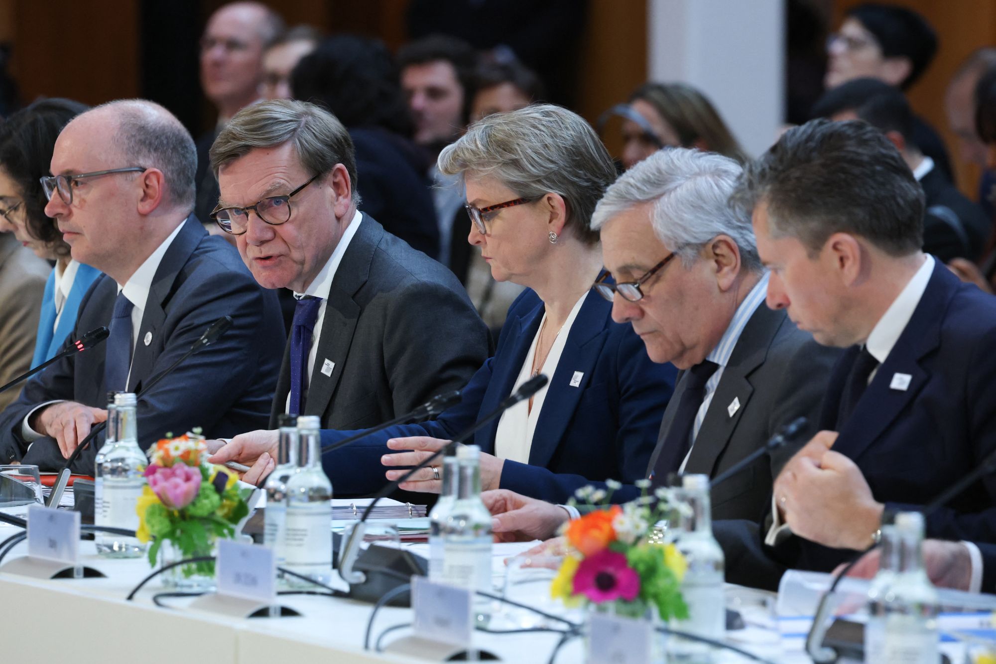 I ministri degli Esteri europei alla terza conferenza internazionale sul Sudan a Berlino (Afp)