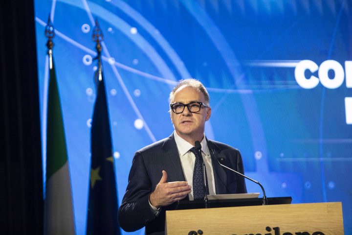 Emanuele Orsini, presidente Confindustria alla Conferenza delle Ambasciatrici e degli Ambasciatori d'Italia (Ipa/Fotogramma)